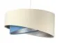 Lampa wisząca BEIGE beżowa/niebieska/srebrna asymetryczna | MIRAT. w stylu  kolekcja