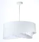 Lampa wisząca SPECK biała welurowa w kropki | MIRAT. w stylu  kolekcja
