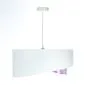 Lampa wisząca BLEACH biała z kwiatowym motywem welurowa | MIRAT. w stylu  kolekcja