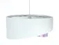 Lampa wisząca BLEACH biała z kwiatowym motywem welurowa | MIRAT. w stylu  kolekcja