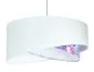 Lampa wisząca BLEACH biała z kwiatowym motywem welurowa | MIRAT. w stylu  kolekcja