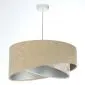 Lampa wisząca SAND FLOWER 2 beżowa/srebrna asymetryczna polska | MIRAT. w stylu kolekcja