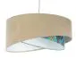 Lampa wisząca EMBLEM beżowa/biała trzykolorowa asymetryczna | MIRAT. w stylu  kolekcja