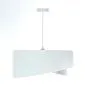 Lampa wisząca WHITE FLOWER biała aksamitna nowoczesna | MIRAT. w stylu kolekcja