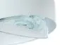 Lampa wisząca WHITE SEA biała nowoczesna welurowa | MIRAT. w stylu kolekcja