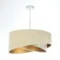 Lampa wisząca SAND FLOWER 2 beżowa/złota welurowa do jadalni | MIRAT. w stylu  kolekcja