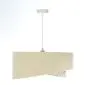 Lampa wisząca SAND FLOWER 2 beżowa/złota welurowa do jadalni | MIRAT. w stylu  kolekcja