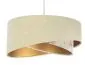 Lampa wisząca SAND FLOWER 2 beżowa/złota welurowa do jadalni | MIRAT. w stylu  kolekcja