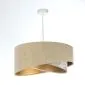 Lampa wisząca SAND FLOWER 1 beżowa/złota z motywem kwiatowym | MIRAT. w stylu  kolekcja