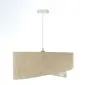 Lampa wisząca SAND FLOWER 1 beżowa/złota z motywem kwiatowym | MIRAT. w stylu  kolekcja