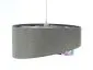 Lampa wisząca GRAY FLOWER szara/srebrna asymetryczna podwójny abażur | MIRAT. w stylu  kolekcja