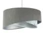 Lampa wisząca GRAY SEA szara/srebrna welurowa elegancka | MIRAT. w stylu  kolekcja