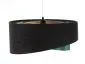 Lampa wisząca DARK ELEGANCE czarna/złota welurowa liście | MIRAT. w stylu kolekcja