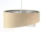Lampa wisząca ALBIT beżowa srebrna trzykolorowa aksamitna | MIRAT. w stylu  kolekcja