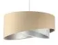 Lampa wisząca ALBIT beżowa srebrna trzykolorowa aksamitna | MIRAT. w stylu  kolekcja