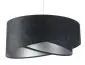 Lampa wisząca BLACK MARBLE czarna/srebrna asymetryczna aksamitna | MIRAT. w stylu  kolekcja