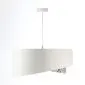 Lampa wisząca ALBIT GOLD biała/złota trzykolorowa welurowa | MIRAT. w stylu  kolekcja