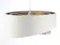 Lampa wisząca ALBIT GOLD biała/złota trzykolorowa welurowa | MIRAT. w stylu  kolekcja