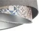 Lampa wisząca ASHES szara/srebrna aksamitna do salonu | MIRAT. w stylu kolekcja