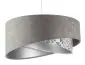Lampa wisząca ASHES szara/srebrna aksamitna do salonu | MIRAT. w stylu kolekcja