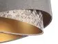 Lampa wisząca ASHES szara/złota welurowa do jadalni | MIRAT. w stylu kolekcja