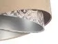 Lampa wisząca SANDERLING beżowa/srebrna welurowa do jadalni | MIRAT. w stylu  kolekcja