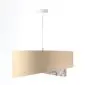 Lampa wisząca SANDERLING beżowa/złota asymetryczna nowoczesna | MIRAT. w stylu  kolekcja