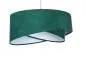 Lampa wisząca GEMSTONE zielona/biała asymetryczna welurowa | MIRAT. w stylu  kolekcja