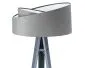 Lampa stojąca GEMSTONE szara/biała/szara z włącznikiem nożnym | MIRAT.