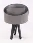 Lampa stołowa GEMSTONE szara/srebrna/czarna asymetryczna polskiej produkcji | MIRAT.