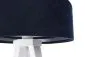 Lampa stołowa GEMSTONE granatowa/srebrna/biała z długim przewodem | MIRAT.
