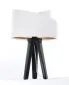 Lampa stołowa GEMSTONE biała/złota/czarna w stylu loft | MIRAT.