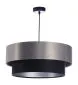 Lampa wisząca DOUBLE 50 czarna/szara symetryczna nad stół | MIRAT. w stylu kolekcja