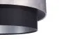 Lampa wisząca DOUBLE 50 czarna/szara symetryczna nad stół | MIRAT. w stylu kolekcja