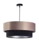 Lampa wisząca DOUBLE 50 czarna/beżowa polskiej produkcji do jadalni | MIRAT. w stylu kolekcja