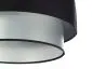 Lampa wisząca DOUBLE BLACK 50 srebrna/czarna w stylu glamour | MIRAT. w stylu kolekcja