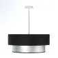 Lampa wisząca DOUBLE BLACK 40 srebrna/czarna elegancka dwukolorowa | MIRAT. w stylu  kolekcja