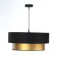 Lampa wisząca DOUBLE BLACK 60 złota/czarna nad stół ręcznie robiona | MIRAT. w stylu kolekcja