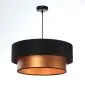 Lampa wisząca DOUBLE BLACK 60 miedziana/czarna polskiej produkcji | MIRAT. w stylu kolekcja