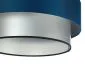 Lampa wisząca DOUBLE BLUE 50 granatowa/srebrna z podwójnym abażurem | MIRAT. w stylu  kolekcja