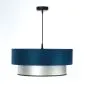 Lampa wisząca DOUBLE BLUE 40 granatowa/srebrna do sypialni | MIRAT. w stylu kolekcja