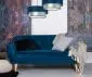 Lampa wisząca DOUBLE BLUE 50 granatowa/srebrna z podwójnym abażurem | MIRAT. w stylu  kolekcja