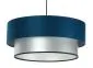 Lampa wisząca DOUBLE BLUE 50 granatowa/srebrna z podwójnym abażurem | MIRAT. w stylu  kolekcja