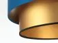 Lampa wisząca DOUBLE BLUE 50 granatowa/złota nad stół | MIRAT. w stylu kolekcja