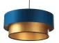 Lampa wisząca DOUBLE BLUE 40 granatowa/złota w stylu glamour | MIRAT. w stylu kolekcja