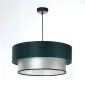 Lampa wisząca DOUBLE GREEN 60 zielona/srebrna dwukolorowa | MIRAT. w stylu kolekcja