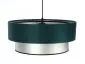 Lampa wisząca DOUBLE GREEN 40 zielona/srebrna polskiej produkcji | MIRAT. w stylu  kolekcja