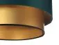 Lampa wisząca DOUBLE GREEN 40 zielona/złota w stylu glamour | MIRAT. w stylu kolekcja