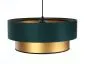 Lampa wisząca DOUBLE GREEN 60 zielona/złota nad stół | MIRAT. w stylu  kolekcja