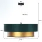 Lampa wisząca DOUBLE CREAM 50 kremowa/srebrna dwukolorowa ręcznie robiona | MIRAT.
